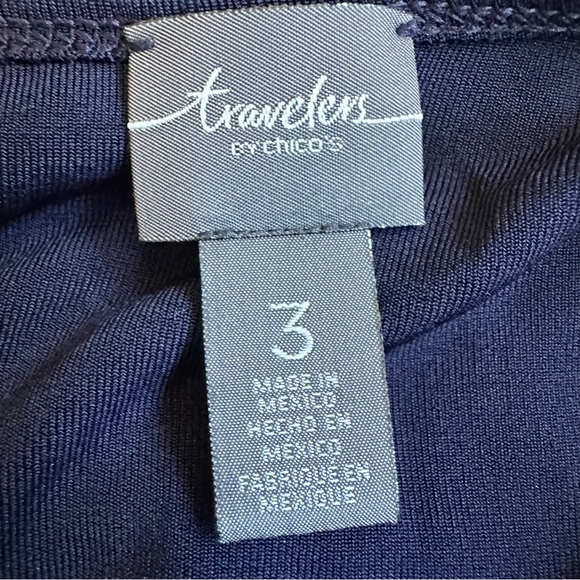 Chico's Travelers Convertible Tank Bundle Purple Black Navy Slinky Layering XL - Picture 5 of 6